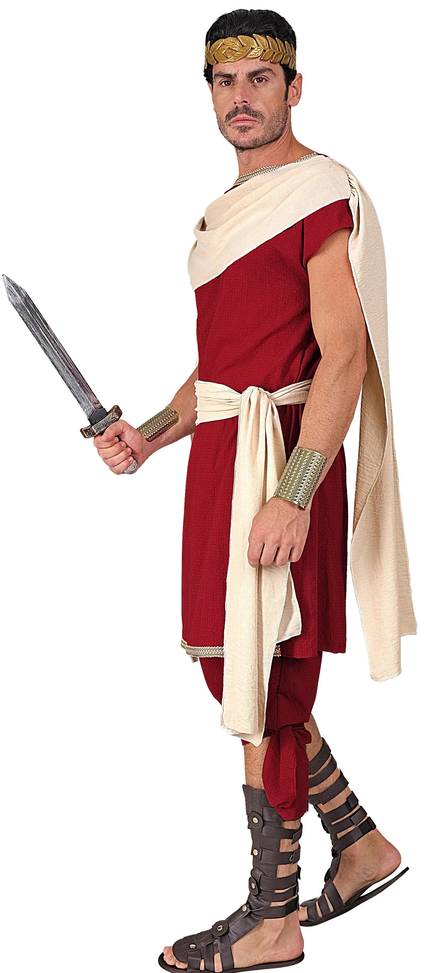 Disfraz de Príncipe Romano Granate para Hombre Romanos y Griegos Widmann